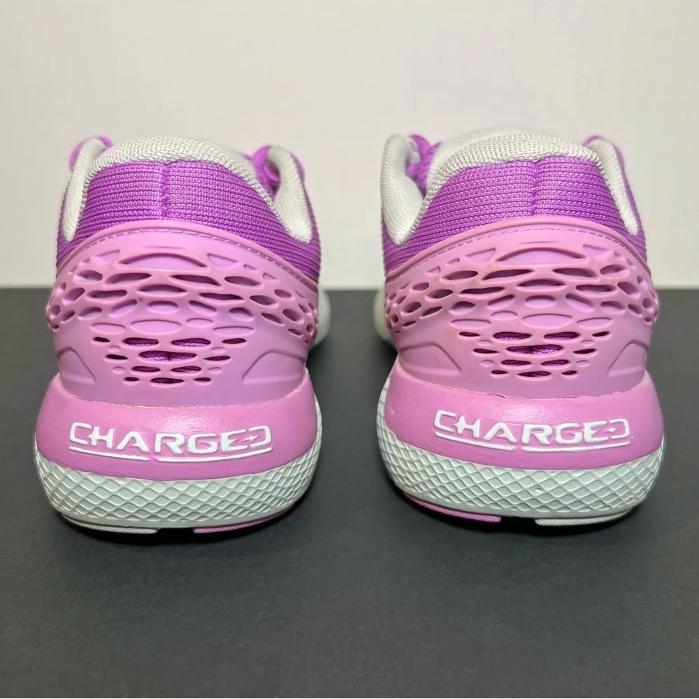 Girls UNDER ARMOUR GS Charged Rogue 2 Purple Running Shoes / Size 5.5Y